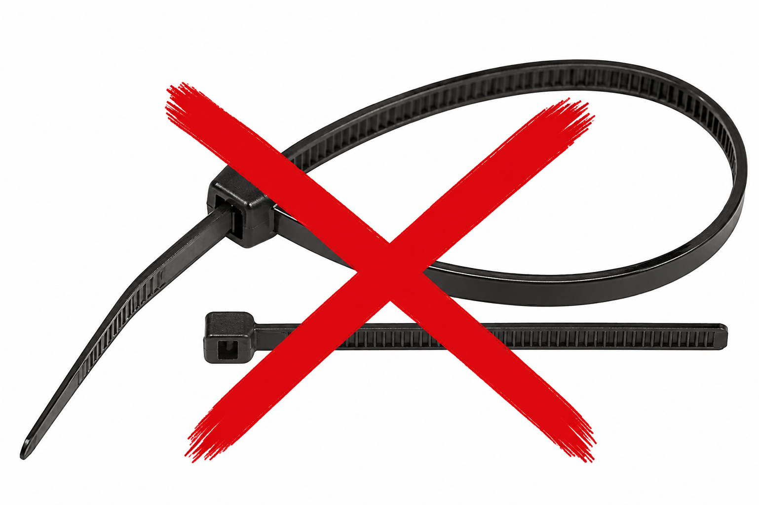 Six second break in protection without zip ties on emergency release rope