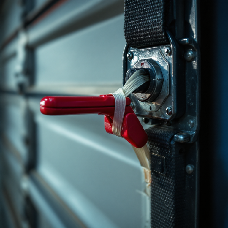 garage door zip tie security trick
