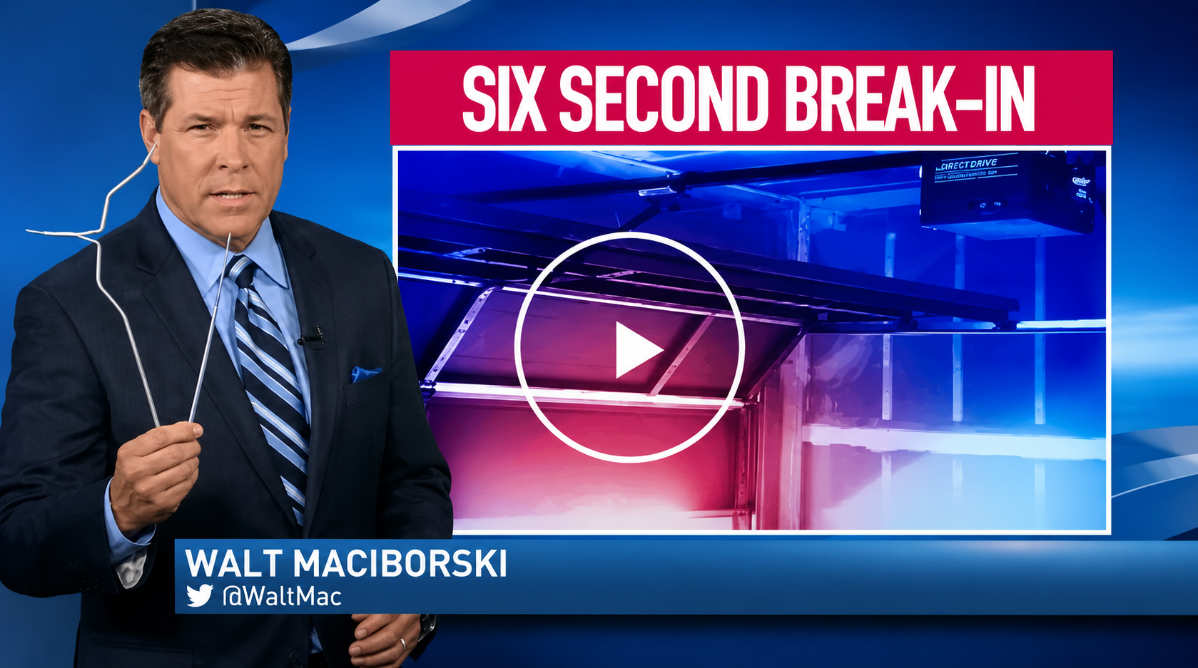 Walt Maciborski news clip - Six Second Break-In