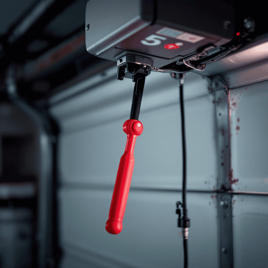 garage door emergency release hack